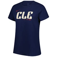 Women's Nike Jose Ramirez Navy Cleveland Guardians 2024 City Connect Fuse Player Name & Number T-Shirt