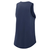 Women's Nike Navy Cleveland Guardians Legacy Icon High Neck Performance Tank Top
