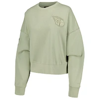 Women's Pro Standard Green Cleveland Guardians Fleece Pullover Sweatshirt