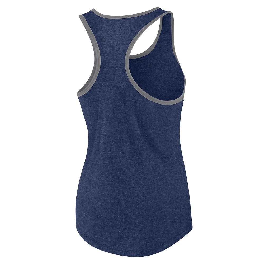 Women's Profile Navy Cleveland Guardians Plus Racerback Tank Top