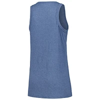 Women's Soft as a Grape Navy Cleveland Guardians Gauze High Neck Tank Top