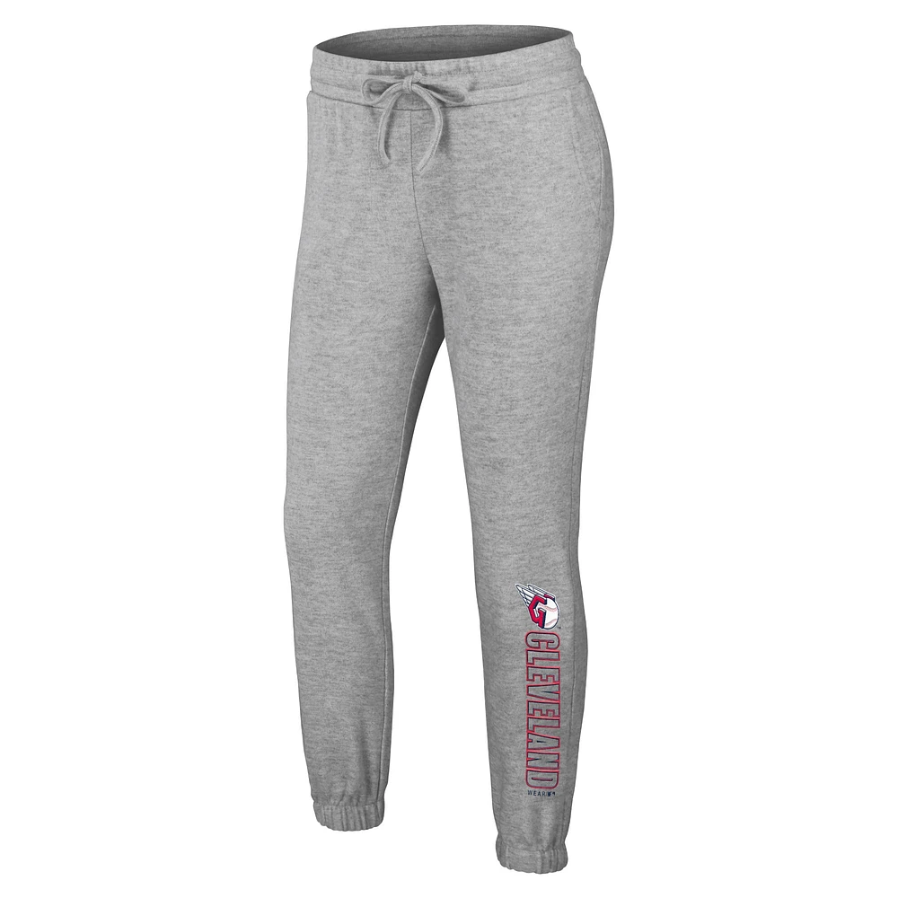 Women's WEAR by Erin Andrews Gray Cleveland Guardians  Knitted Lounge Set