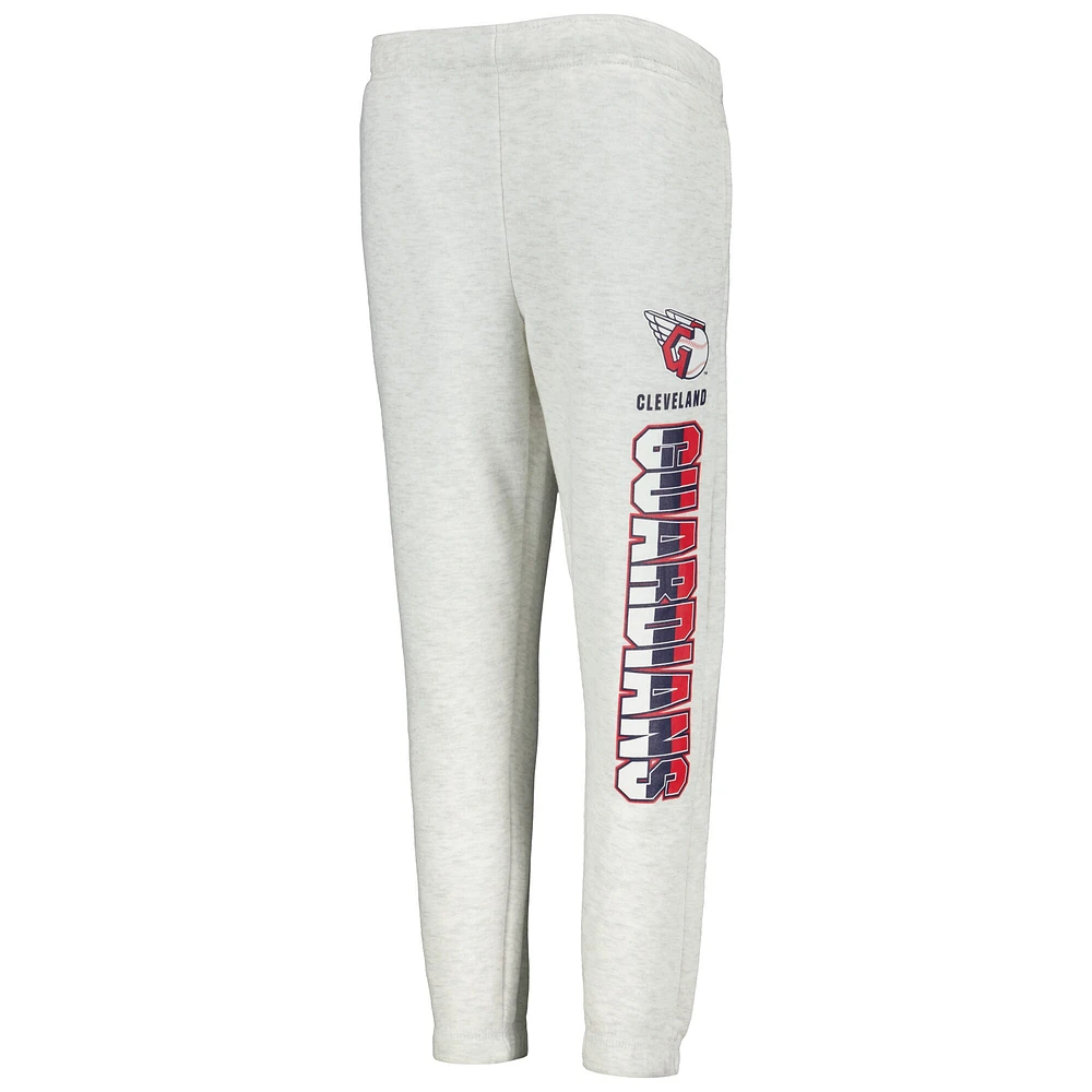 Youth Ash Cleveland Guardians Game Time Fleece Pants