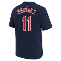Youth Nike Jose Ramirez Navy Cleveland Guardians Home Player Name & Number T-Shirt