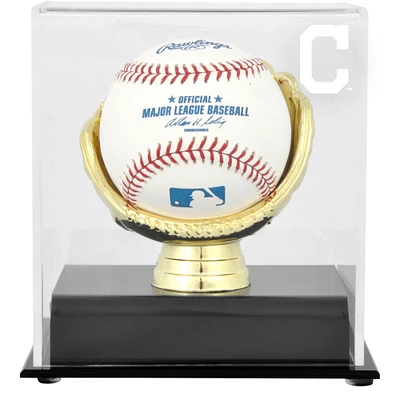 Vitrine de présentation du logo unique du gant doré des Cleveland Indians