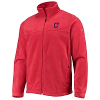 Men's Columbia Red Cleveland Indians Full-Zip Flanker Jacket