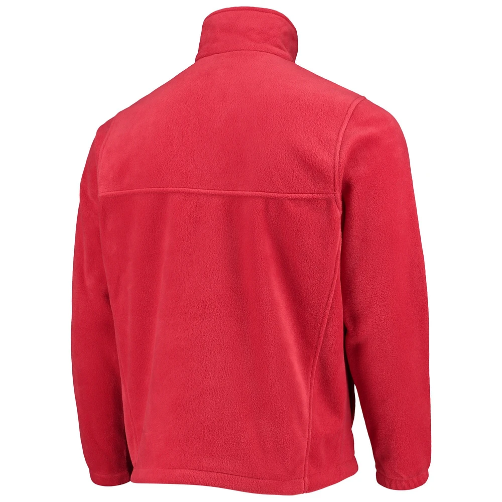 Men's Columbia Red Cleveland Indians Full-Zip Flanker Jacket