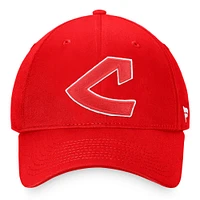 Men's Fanatics Branded Red Cleveland Indians Cooperstown Collection Core Adjustable Hat