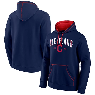 Men's Fanatics Navy/Red Cleveland Indians Ultimate Champion - Pullover Hoodie