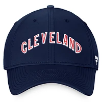 Men's Fanatics Navy Cleveland Indians Cooperstown Core Flex Hat