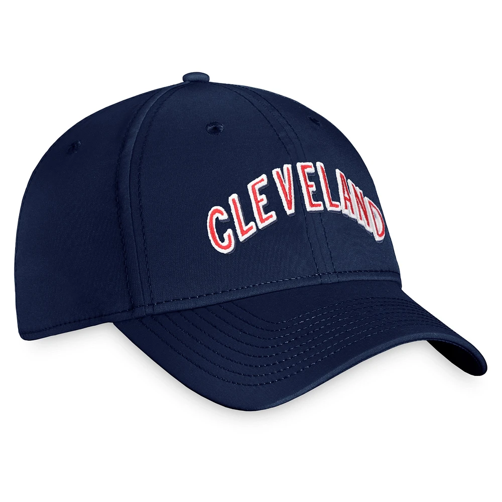 Men's Fanatics Navy Cleveland Indians Cooperstown Core Flex Hat