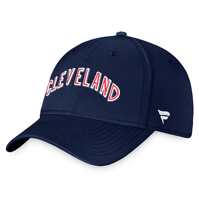 Men's Fanatics Navy Cleveland Indians Cooperstown Core Flex Hat