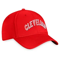 Men's Fanatics Red Cleveland Indians Cooperstown Collection Core Flex Hat