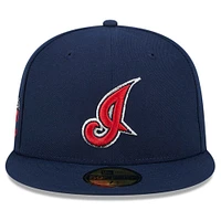 Men's New Era Navy Cleveland Indians Big League Chew Team 59FIFTY Fitted Hat