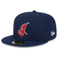 Men's New Era Navy Cleveland Indians Big League Chew Team 59FIFTY Fitted Hat
