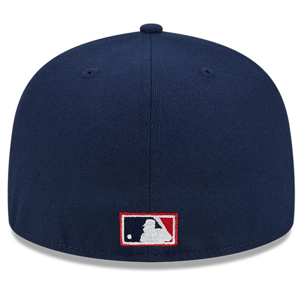 Men's New Era Navy Cleveland Indians Big League Chew Team 59FIFTY Fitted Hat
