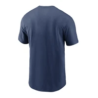 Men's Nike Navy Cleveland Indians Large Logo T-Shirt