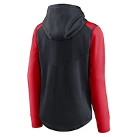 Women's Nike Navy/Red Cleveland Indians Authentic Collection Baseball Performance Full-Zip Hoodie