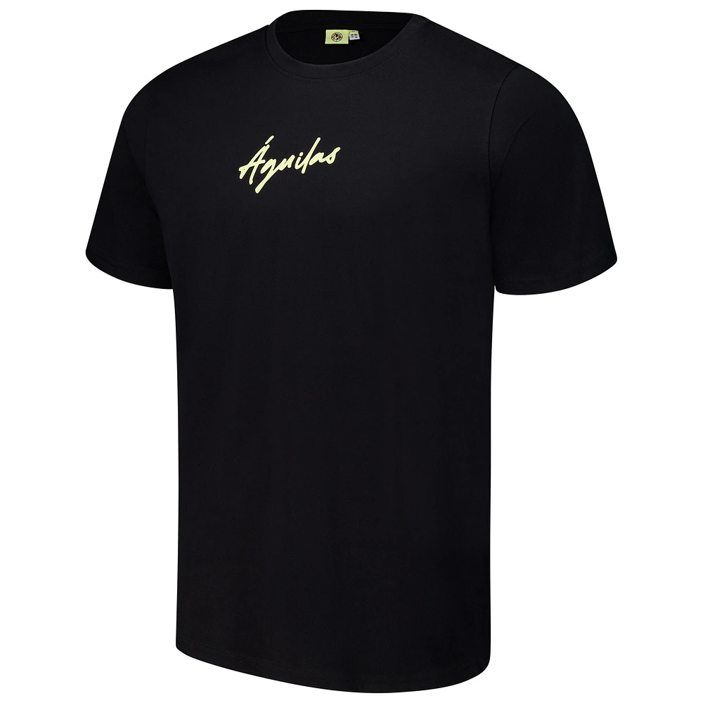 Men's Black Club America Streetwear T-Shirt