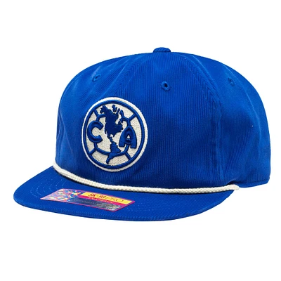 Casquette réglable Club America Snow Beach bleue pour homme