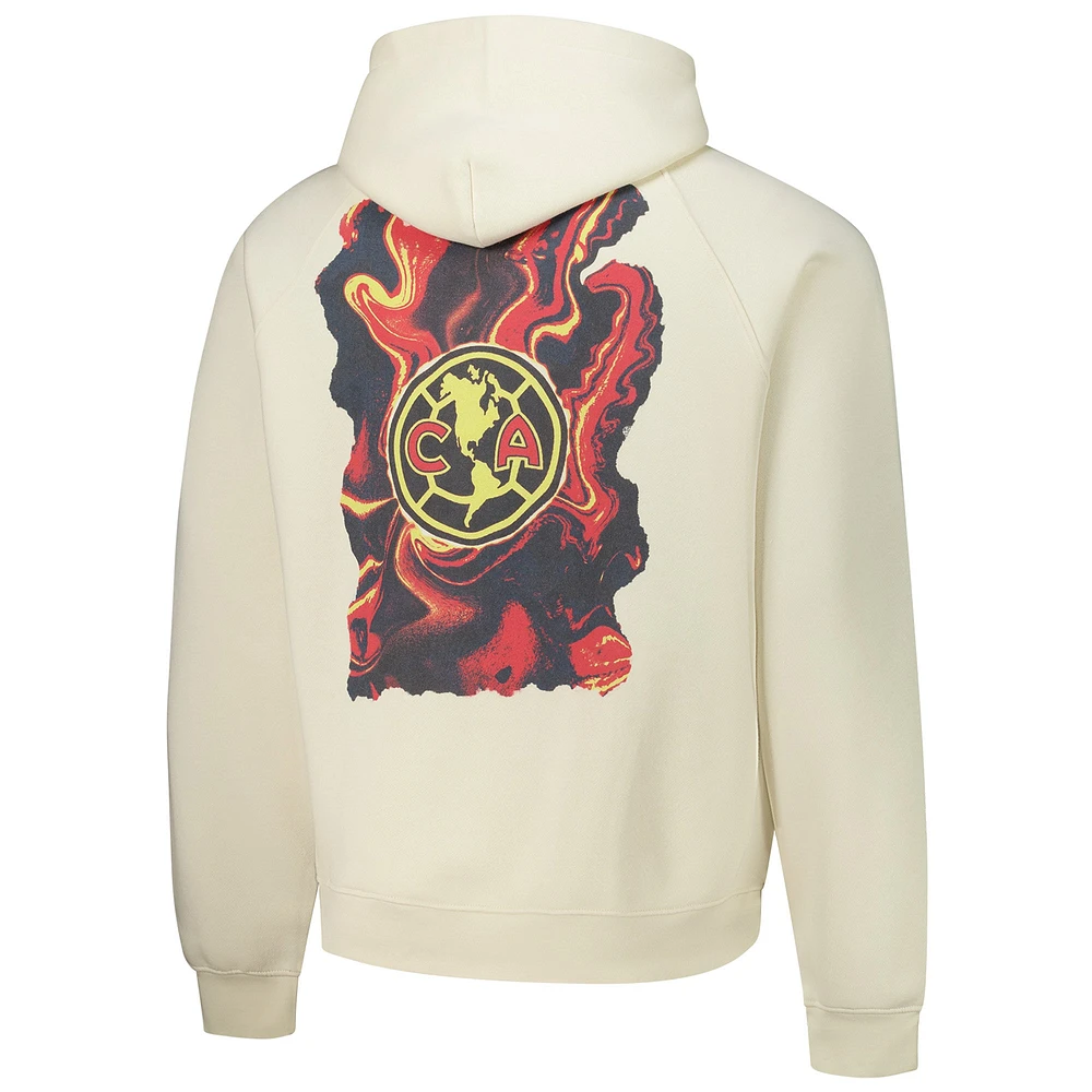 Men's  Cream Club America Dream Oversized Pullover Hoodie