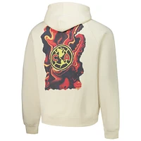 Men's  Cream Club America Dream Oversized Pullover Hoodie