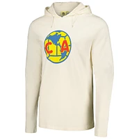 Men's Cream Club America Long Sleeve Hoodie T-Shirt