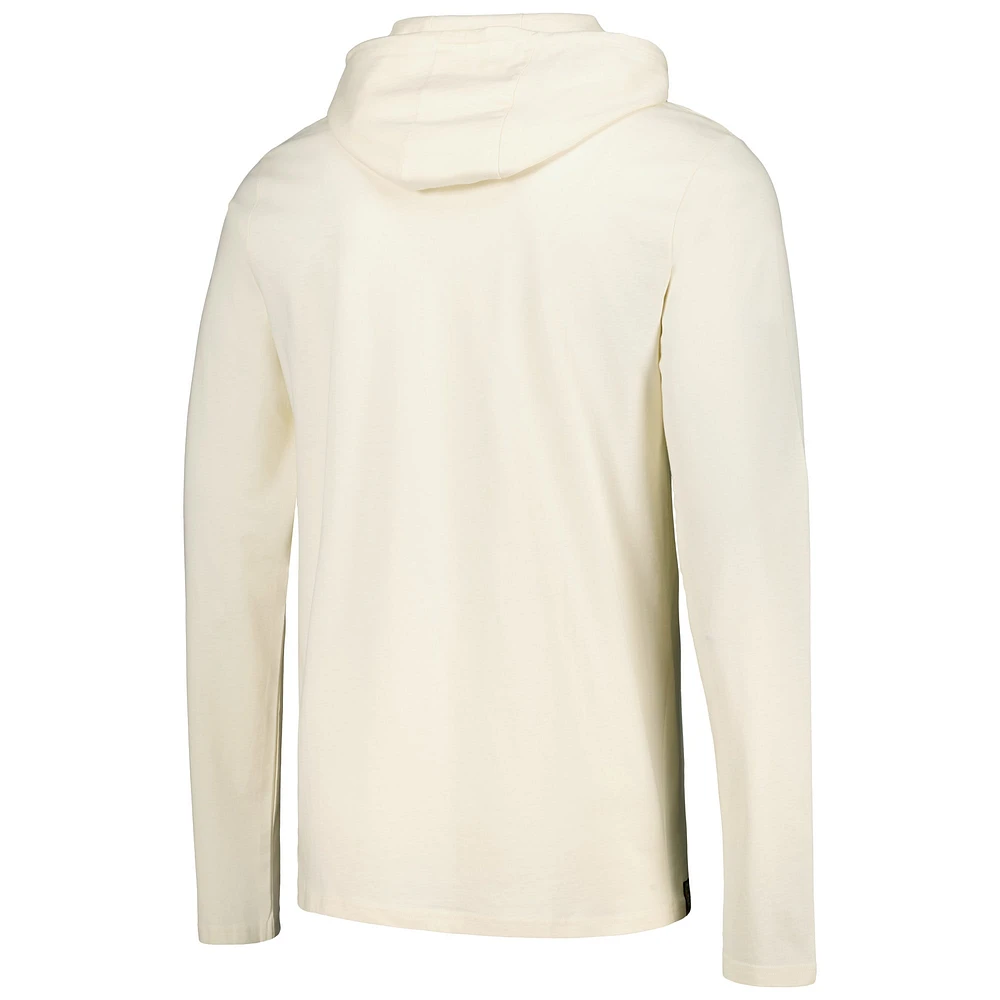 Men's Cream Club America Long Sleeve Hoodie T-Shirt