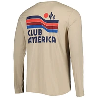 Men's Khaki Club America Park Long Sleeve T-Shirt