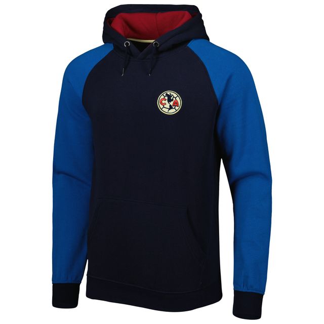 Sweat à capuche raglan Club America Pride bleu marine/bleu pour homme