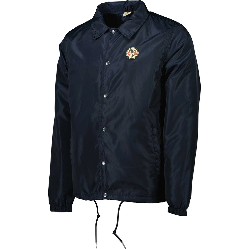 Men's Navy Club America Coaches Full-Snap Jacket