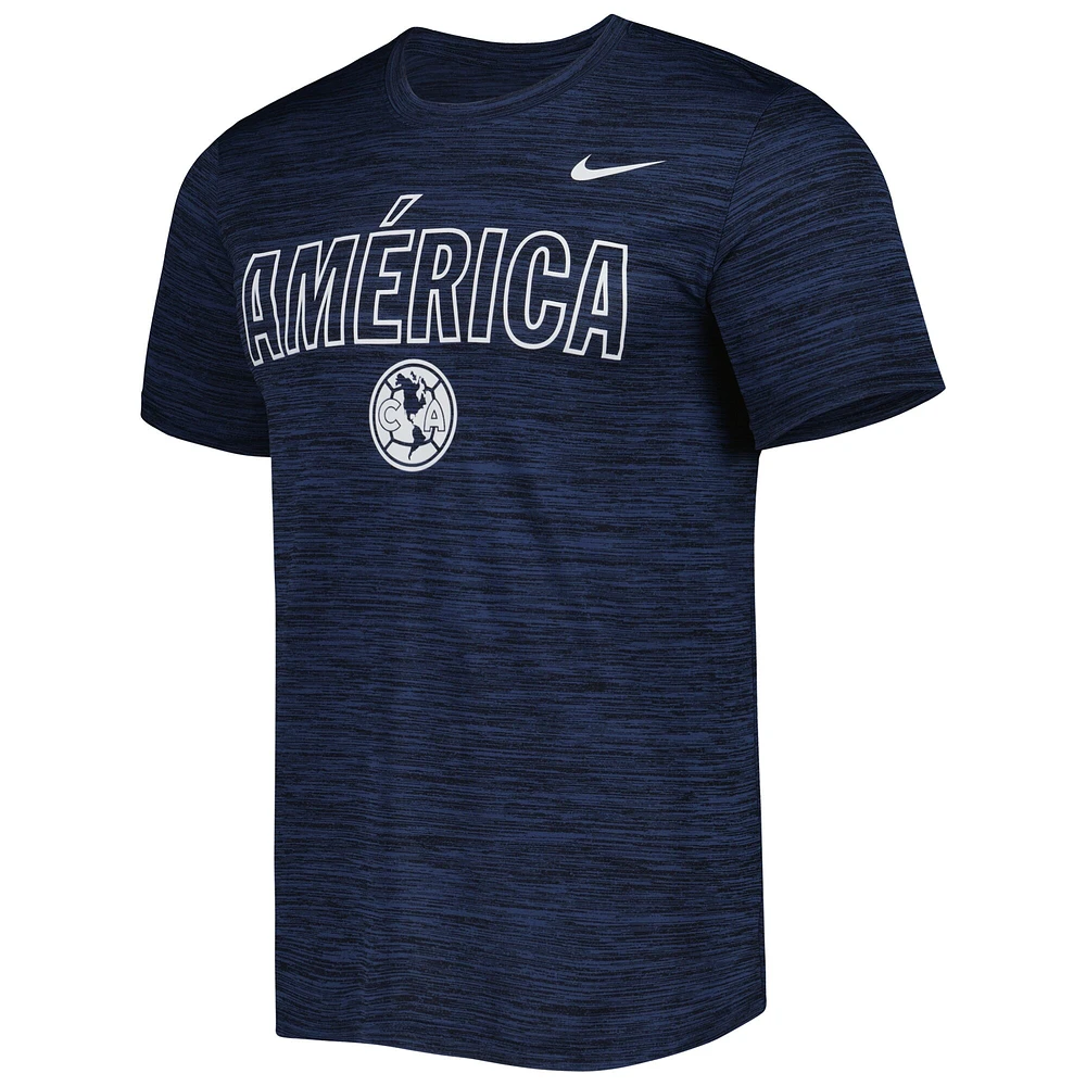 T-shirt de performance Nike Club America Lockup Velocity Legend pour homme, bleu marine