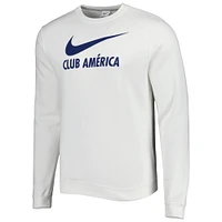 Men's Nike White Club America Lockup Pullover Sweatshirt