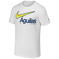Men's Nike White Club America Swoosh Tee