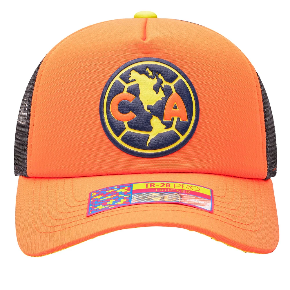 Casquette réglable Orange Club America Aspen Trucker pour homme