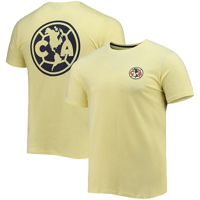 T-shirt jaune Club America Retro Heavy pour homme