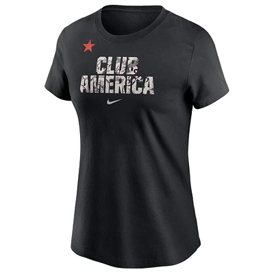T-shirt Nike Club America CA x noir pour femme
