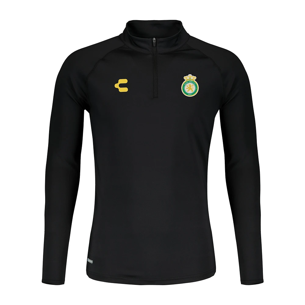 Men's Charly  Black Club Leon 2024/25 Quarter-Zip Pullover Top