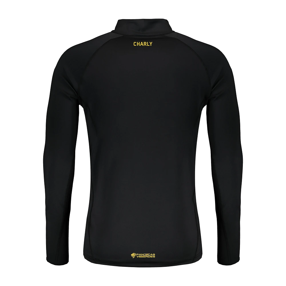 Men's Charly  Black Club Leon 2024/25 Quarter-Zip Pullover Top
