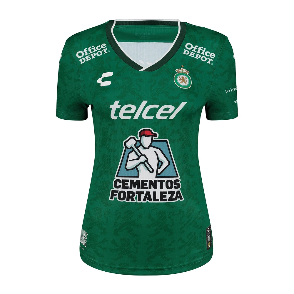 Women's Charly Green/White Club Leon 2024/25 Home Authentic Jersey
