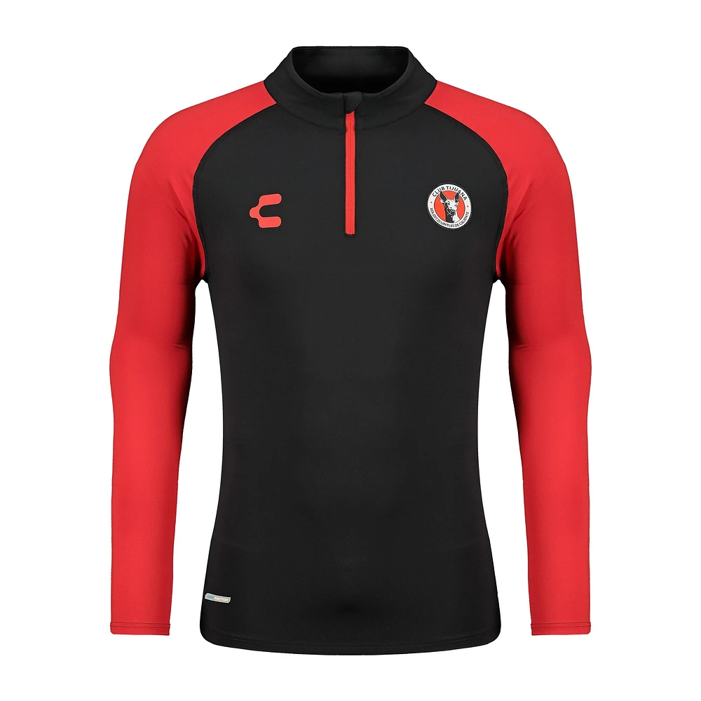 Men's Charly  Black Club Tijuana 2024/25 Quarter-Zip Pullover Top