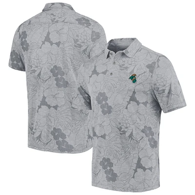 Polo Tommy Bahama gris côtier Carolina Chanticleers Miramar Blooms pour hommes