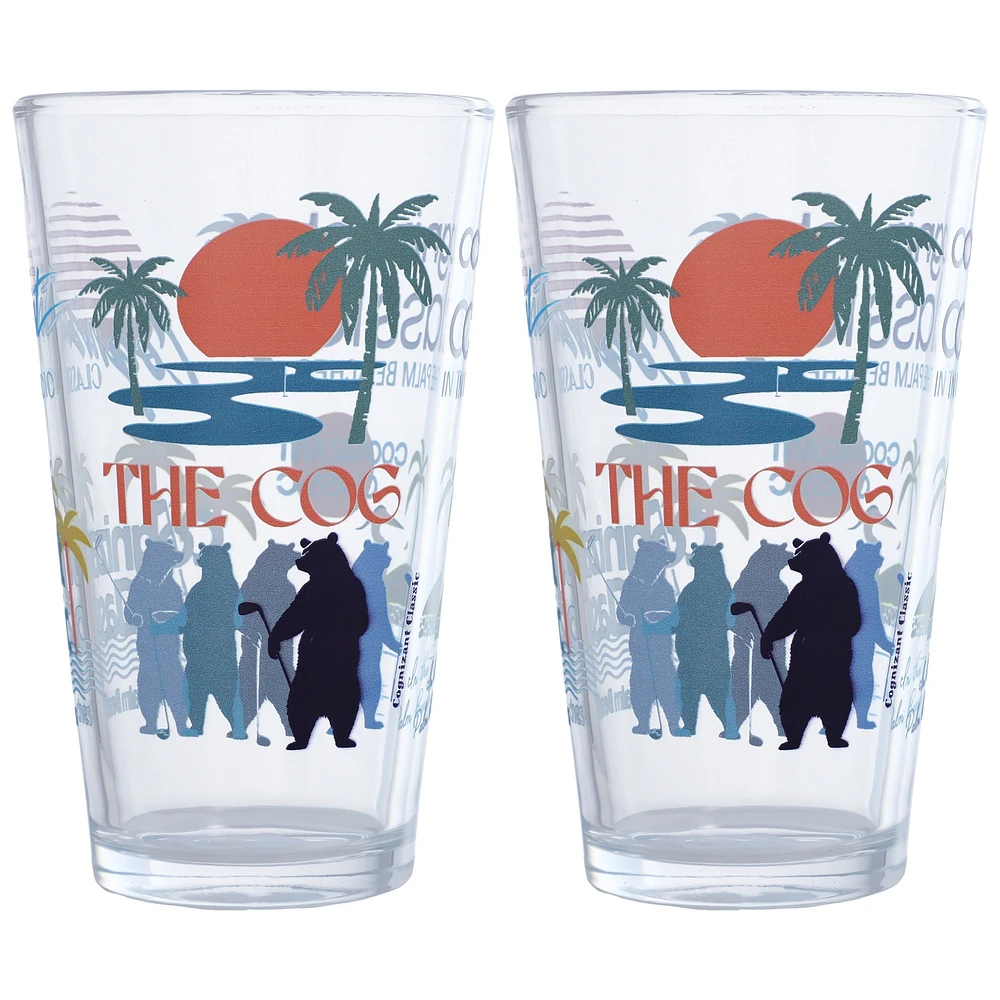 2025  Cognizant Classic Scatter Print 16oz. Pint Glass Two Pack
