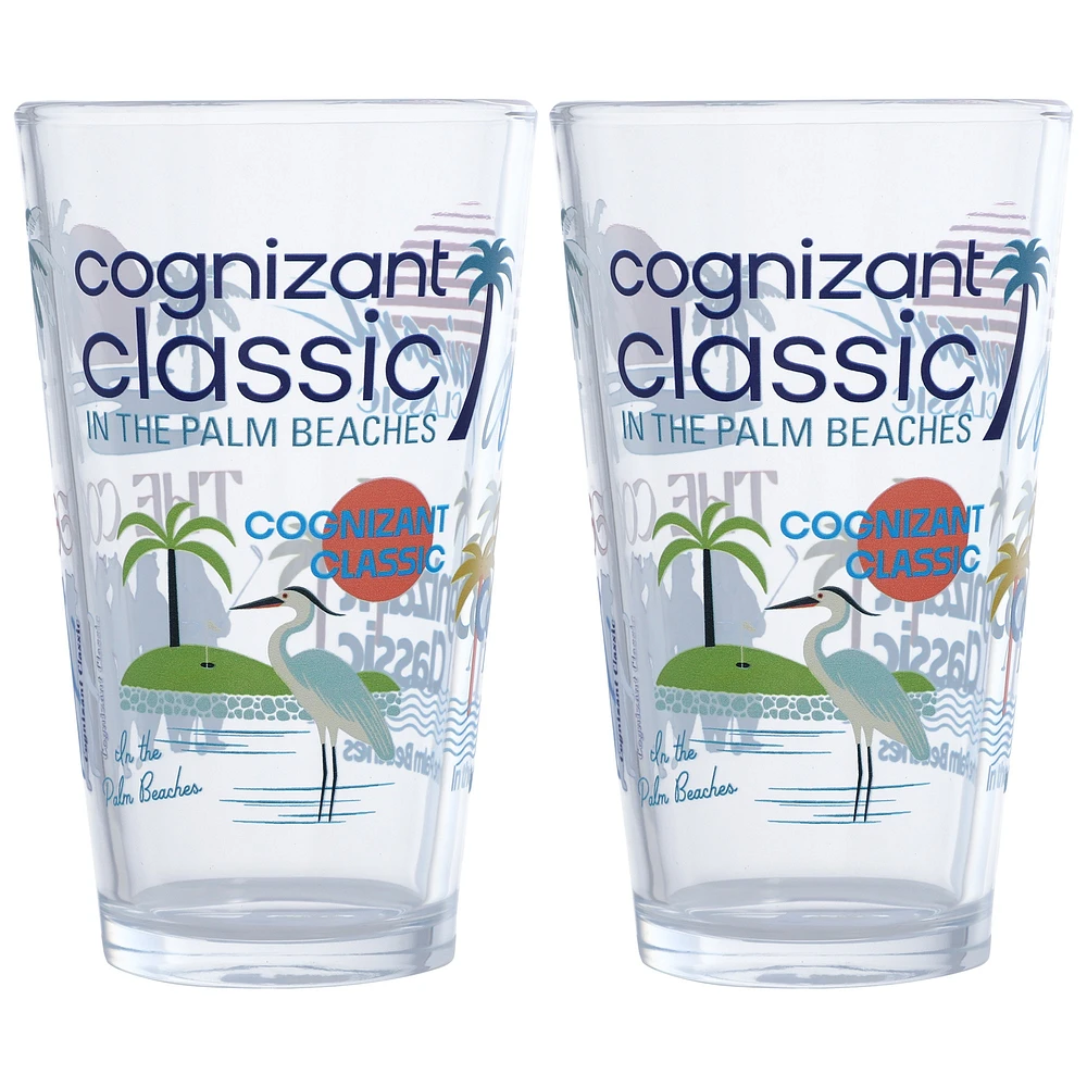 2025  Cognizant Classic Scatter Print 16oz. Pint Glass Two Pack