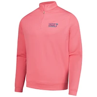 Sweat-shirt zippé classique Peter Millar Cognizant Classic Perth Mélange Performance pour homme, rose