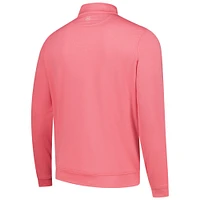 Sweat-shirt zippé classique Peter Millar Cognizant Classic Perth Mélange Performance pour homme, rose