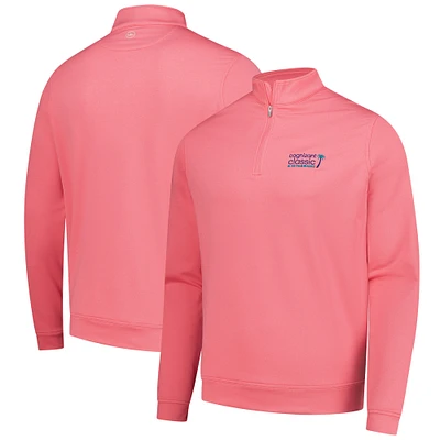 Sweat-shirt zippé classique Peter Millar Cognizant Classic Perth Mélange Performance pour homme, rose