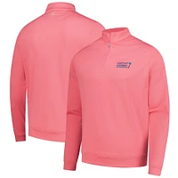 Sweat-shirt zippé classique Peter Millar Cognizant Classic Perth Mélange Performance pour homme, rose