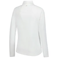 Women's Peter Millar  White Cognizant Classic Raglan Perth Quarter-Zip Top