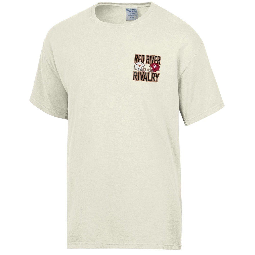 Men's ComfortWash  Cream Texas Longhorns vs. Oklahoma Sooners Red River Rivalry T-Shirt